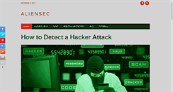 Desktop Screenshot of aliensec.com